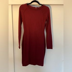 Marc New York Sweater Dress - Burgundy/Wine